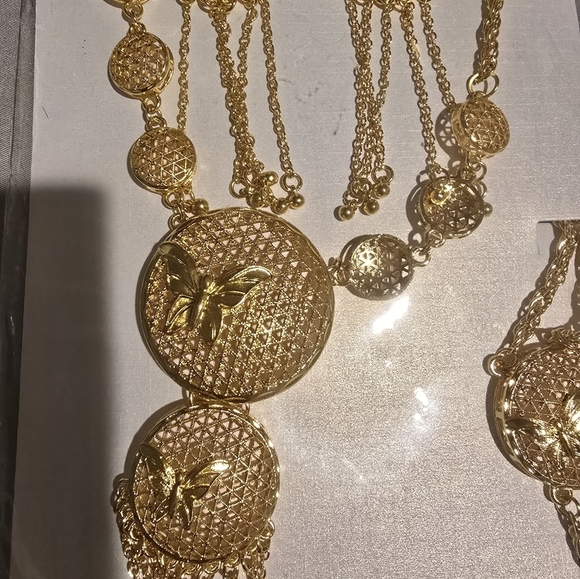 21kgp Dubai Jewelry- Elegant Gold Jewelry Set - Picture 3 of 8